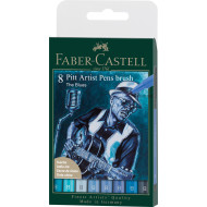 PITT ARTIST PEN SET 8 BUC ALBASTRU 2022 FABER-CASTELL