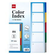 SEPARATOARE INDEX PLASTIC 1-5 DELI SEPARATOARE INDEX PLASTIC 1-5 DELI