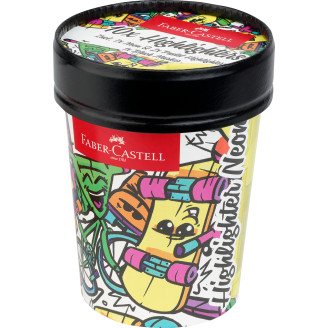 SET 10 TEXTMARKERE SUPERFLUORESCENTE EDITIE SPECIALA CUTIE INGHETATA FABER-CASTELL SET 10 TEXTMARKERE SUPERFLUORESCENTE EDITIE SPECIALA CUTIE INGHETATA FABER-CASTELL