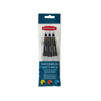 SET 3 BUCATI PENSULE CU REZERVOR (2 x VARF ROTUND, 1 x VARF TESIT) PROFESSIONAL DERWENT