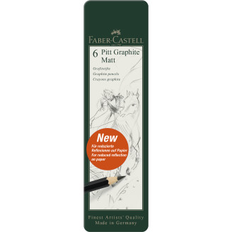 SET 6 BUC CREION GRAFIT MAT PITT FABER-CASTELL SET 6 BUC CREION GRAFIT MAT PITT FABER-CASTELL