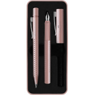 SET CADOU STILOU + PIX GRIP 2011 ROSE FABER-CASTELL