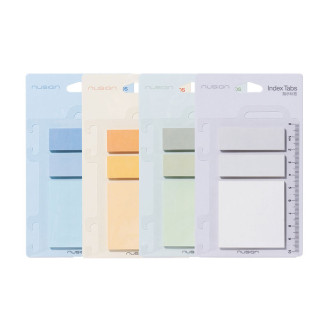SET NOTES ADEZIV 52*52MM 30F+2*INDEX 17*52MM PASTEL NUSIGN DELI