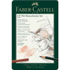 SET PITT MONOCHROME 12 BUC NOU FABER-CASTELL SET PITT MONOCHROME 12 BUC NOU FABER-CASTELL