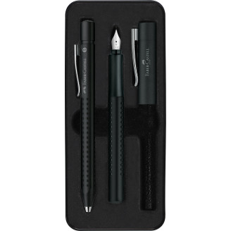 SET STILOU + PIX GRIP 2011 NEGRU FABER-CASTELL