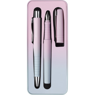 SET STILOU B + PIX XB POLY FLOW ROZ-BLEU FABER-CASTELL