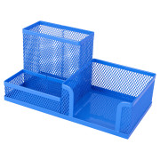 SUPORT BIROU 3 COMPARTIMENTE MESH COLOR DELI