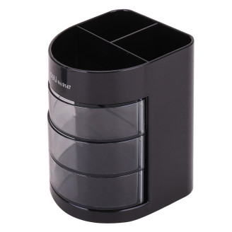 SUPORT BIROU 6 COMPARTIMENTE NEGRU DELI