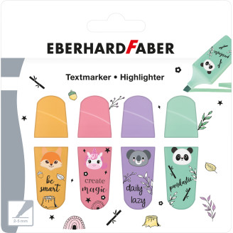 TEXTMARKER ANIMALE SET 4 BUCATI EBERHARD FABER TEXTMARKER ANIMALE SET 4 BUCATI EBERHARD FABER
