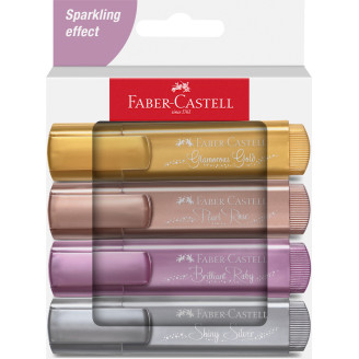 TEXTMARKER SET 4 METALIZAT CUTIE CARTON 2024 FABER-CASTELL