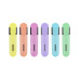 TEXTMARKER SET 6 PASTEL CUTIE PLASTIC KORES