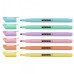 TEXTMARKER SET 6 PASTEL SLIM CUTIE PLASTIC KORES