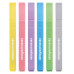 TEXTMARKER SLIM PATRAT SET 6 BUC PASTEL EBERHARD FABER